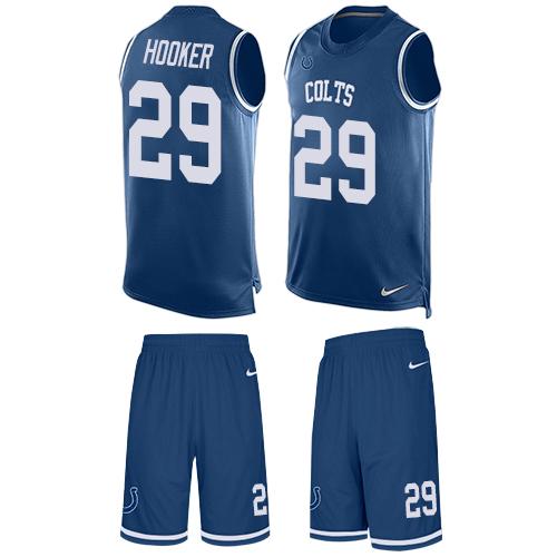Nike Colts #29 Malik Hooker Royal Blue Team Color Men's Stitched NFL Limited Tank Top Suit Jersey - Click Image to Close